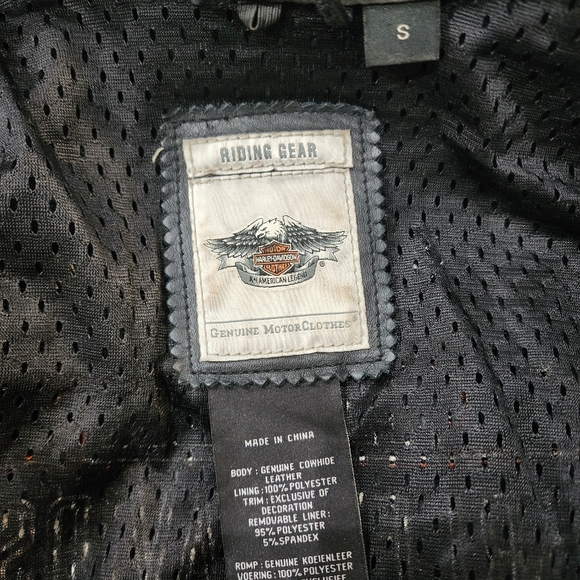 Harley-Davidson Genuine Leather Motorcycle Jacket - Picture 7 of 15